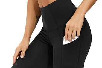 high-waisted workout leggings with pockets